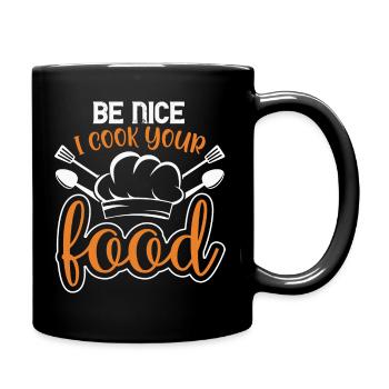 Chef Chef Chef Cuisine Drôle de dicton - Mug uni - noir - Droite