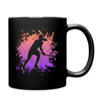 Floorball Player Floorballer Women Floorball - Full Colour Mug - black - Right