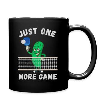 Pickleball - Nur noch ein Spiel - Tasse einfarbig - Schwarz - Rechts