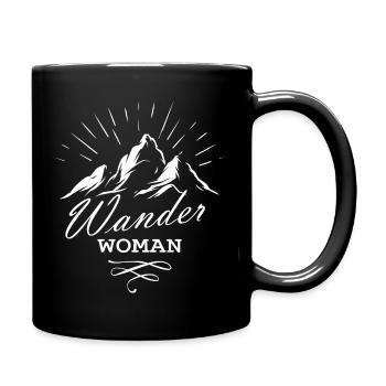Wander Woman - Tasse einfarbig - Schwarz - Rechts