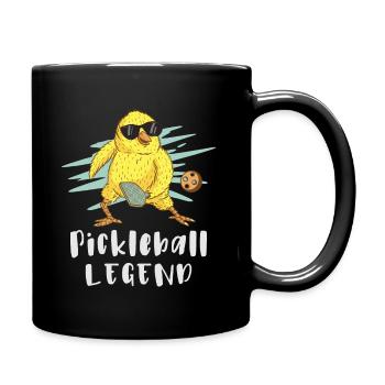 Pickleball Legende - Tasse einfarbig - Schwarz - Rechts