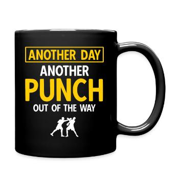 Boxsport Boxing - Tasse einfarbig - Schwarz - Rechts