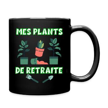 Le Bon Plants De Retraite Citation Jardinier - Mug uni - noir - Droite