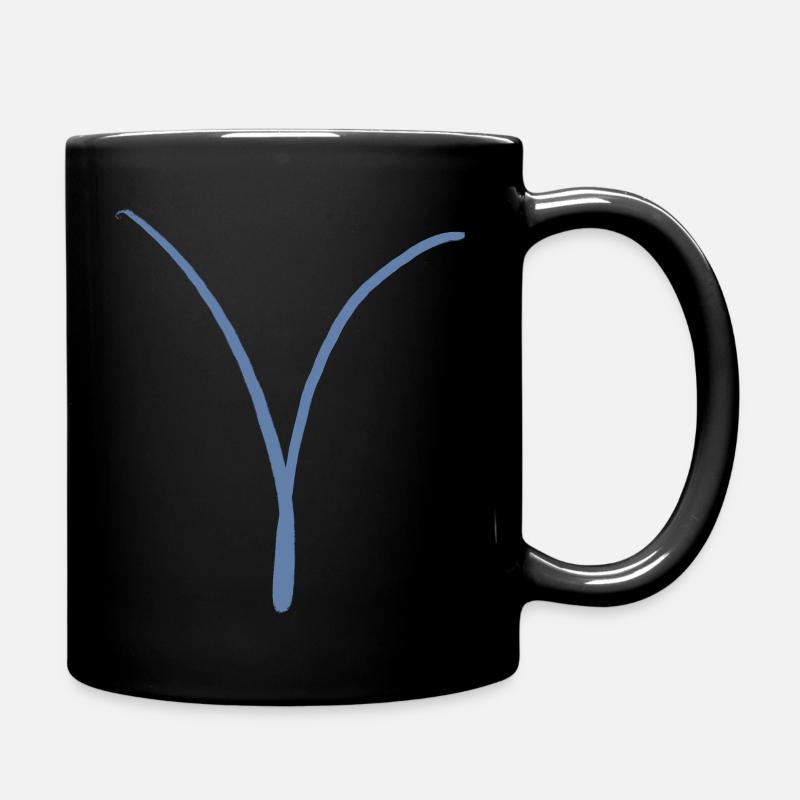 Widder - Tasse einfarbig - Schwarz