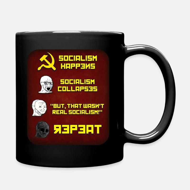 Pas le socialisme réel et répéter - Mug uni - noir