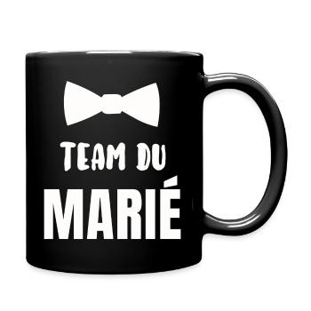 Team du marié - Mug uni - noir - Droite