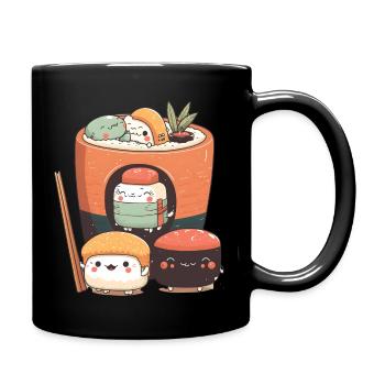 Kawaii Sushi Party - Full Colour Mug - black - Right