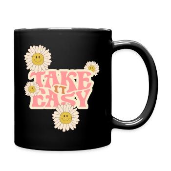 Take it Easy - Tasse einfarbig - Schwarz - Rechts