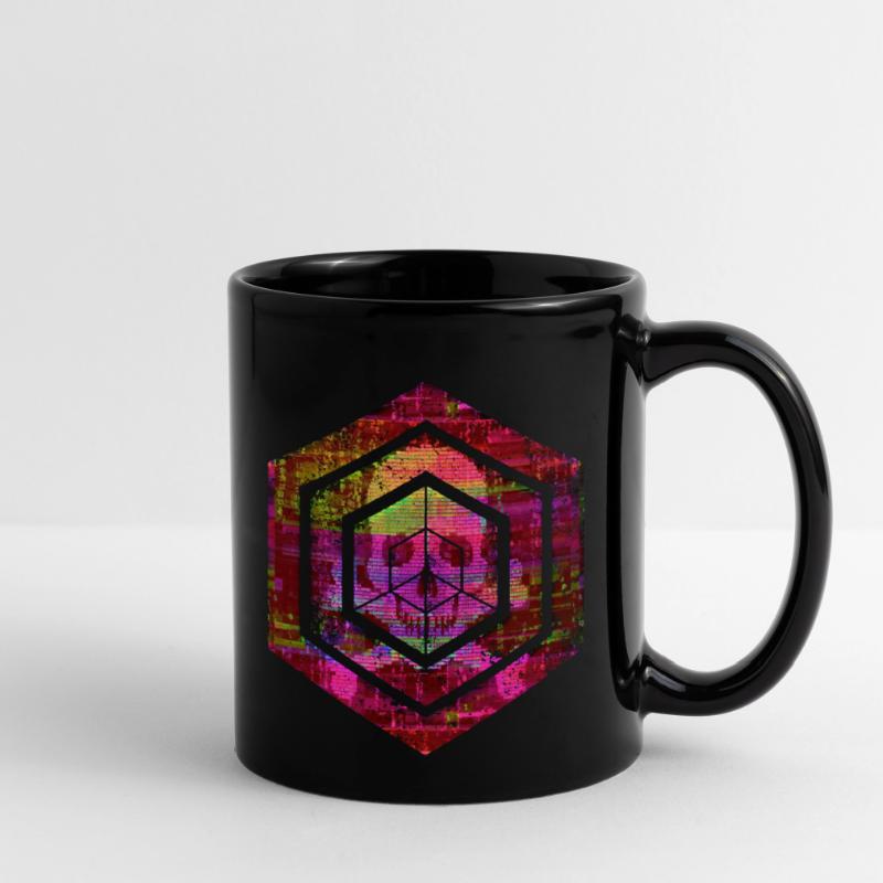hexagon programming programmer coding geometric Full Colour Mug