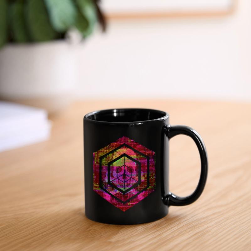 Hexagon-Programmierung Programmierer Codierung geometrisch Tasse einfarbig