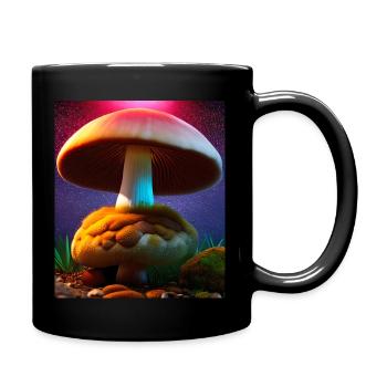 Big Magic Mushroom - Full Colour Mug - black - Right