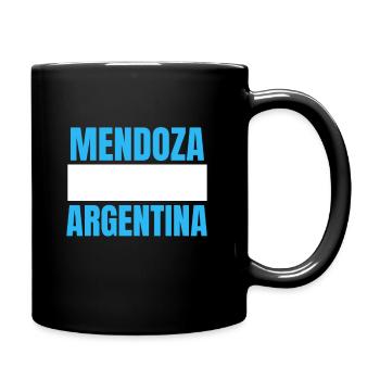 Mendoza Argentina - Tasse einfarbig - Schwarz - Rechts