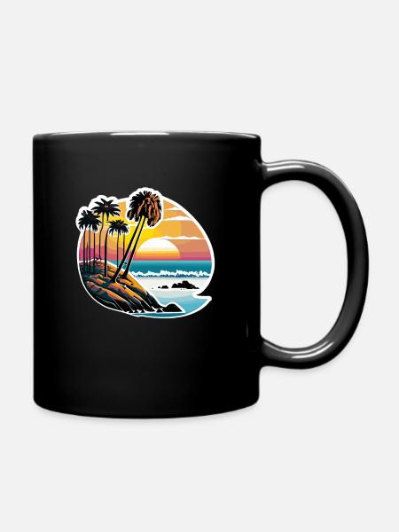 california 25 - Tasse einfarbig - Schwarz
