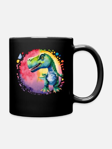 dino 40 - Tasse einfarbig - Schwarz
