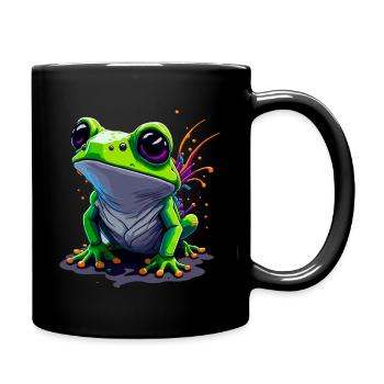 Nice frog - Full Colour Mug - black - Right