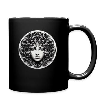 T-Shirt Art: Mysterious Medusa - Full Colour Mug - black - Right