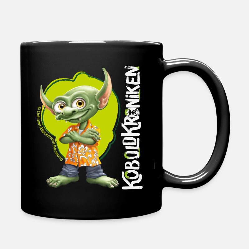 KoboldKroniken Rumpel Lässig - Tasse einfarbig - Schwarz