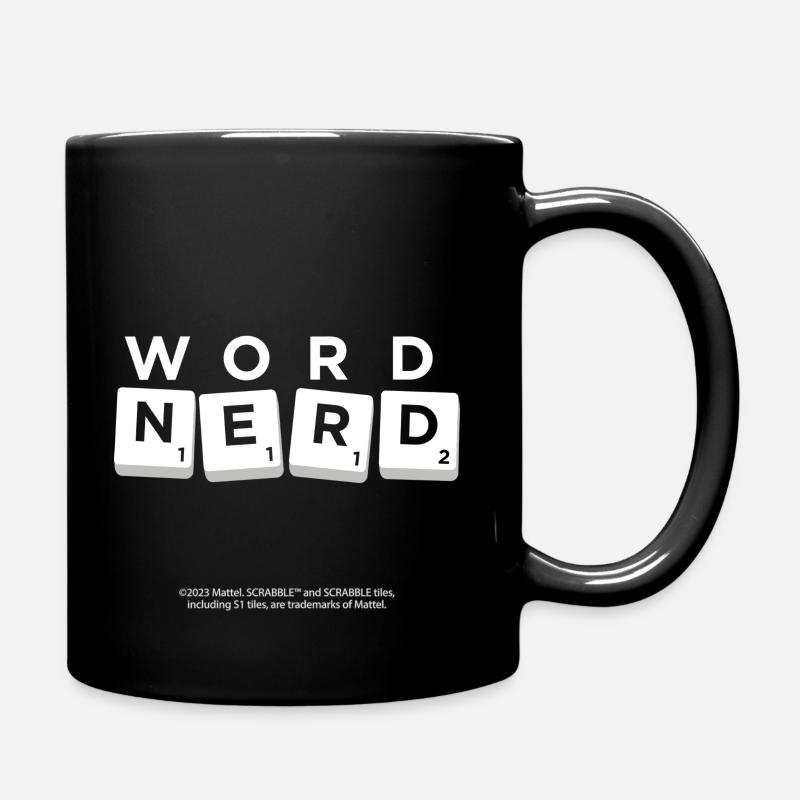 Lettre De Scrabble Word Nerd - Mug uni - noir