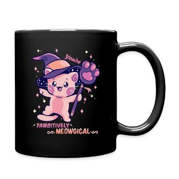 PAWsitively MEOWgical - Full Colour Mug - black - Right
