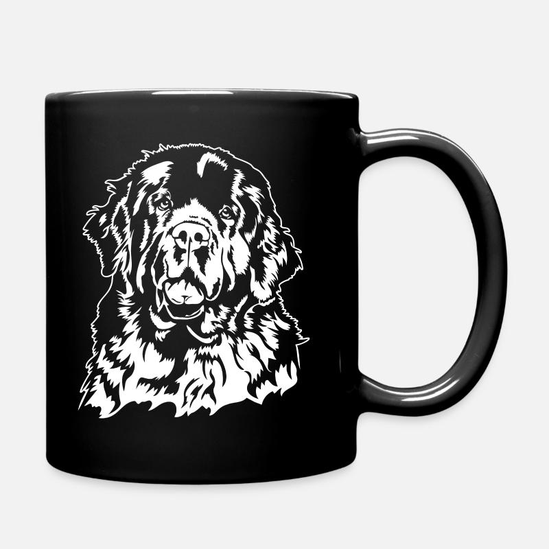 Terre-Neuve Portrait Dog Dogs Wilsigns - Mug uni - noir