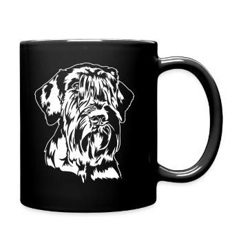 Schnauzer géant Portrait chien chiens IGP Wilsigns - Mug uni - noir - Droite
