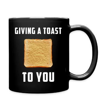 Giving a toast to you - Full Colour Mug - black - Right