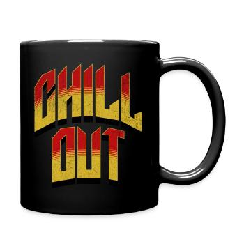 Chillout Relax - Tasse einfarbig - Schwarz - Rechts