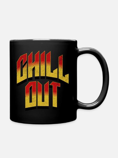 Chillout Relax - Tasse einfarbig - Schwarz