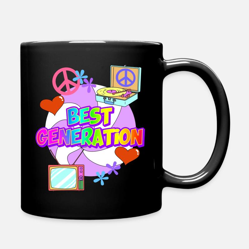 BESTE GENERATION 60er - Tasse einfarbig - Schwarz
