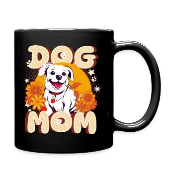 Maman chien - Mug uni - noir - Droite