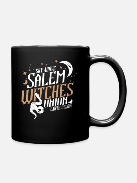 Himmel über der Salemer Hexenvereinigung - Tasse einfarbig - Schwarz