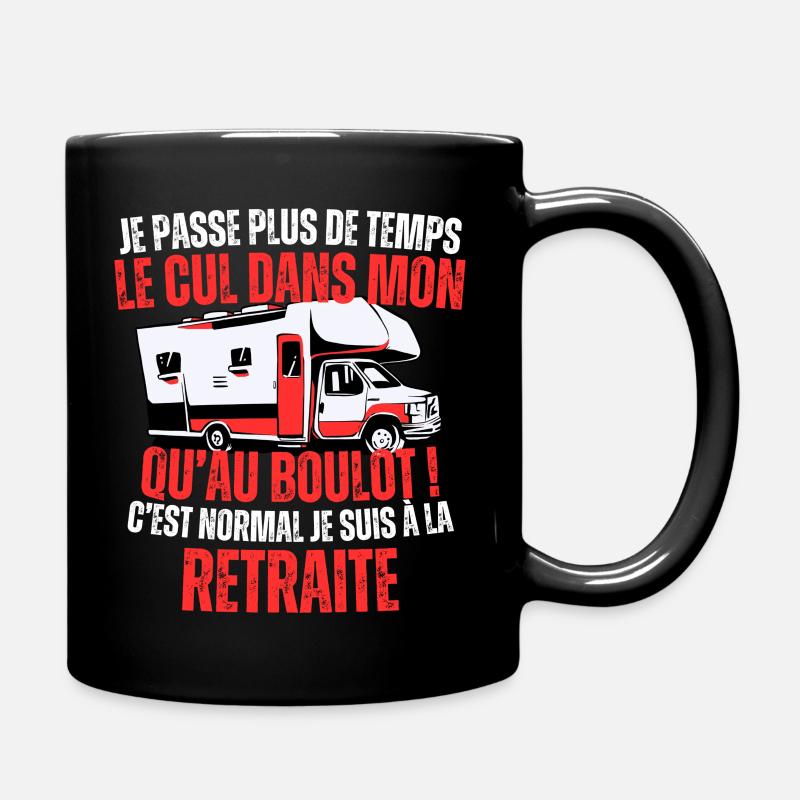 Camping-car Cadeau Rigolo Retraite - Mug uni - noir