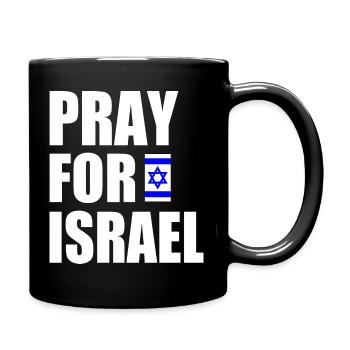 Pray for israel - Full Colour Mug - black - Right