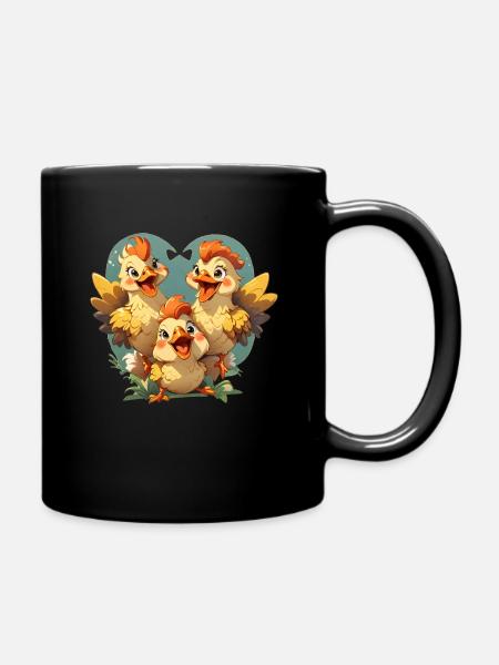 Tas de poulet - Mug uni - noir