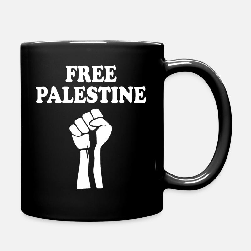 Free palestine - Mug uni - noir
