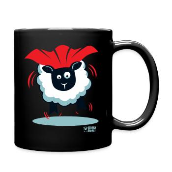 Ewe a Superhero? - Full Colour Mug - black - Right