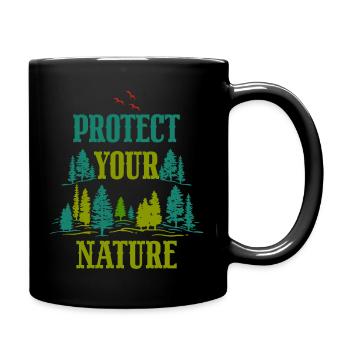 Protégez votre nature - Mug uni - noir - Droite