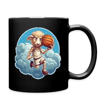 Basketteur Schaf - Mug uni - noir - Droite