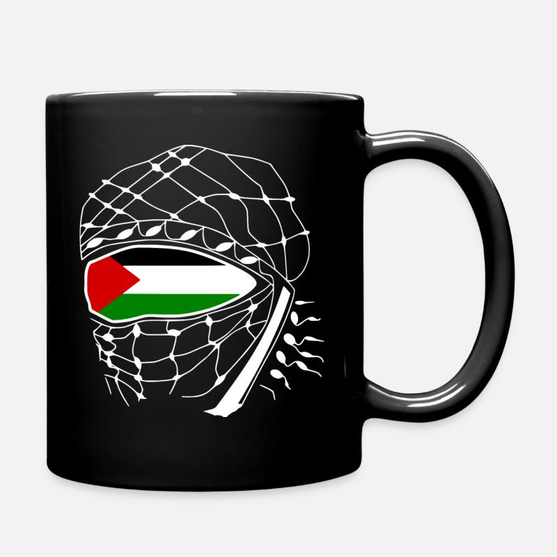 Free palestine Kufiya - Mug uni - noir