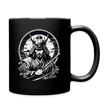 Samurai Warrior - Japan - Demon - Full Colour Mug - black - Right