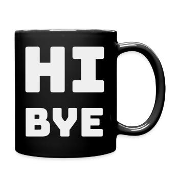 SALUT BYE - Mug uni - noir - Droite
