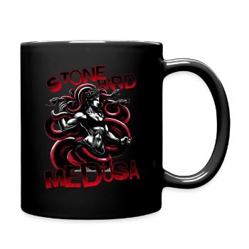 Stone Hard Medusa Ancient Greece Gym God - Tasse einfarbig - Schwarz - Rechts