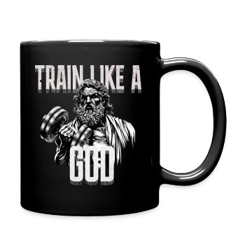 Train like a God Zeus Ancient Greece - Tasse einfarbig - Schwarz - Rechts