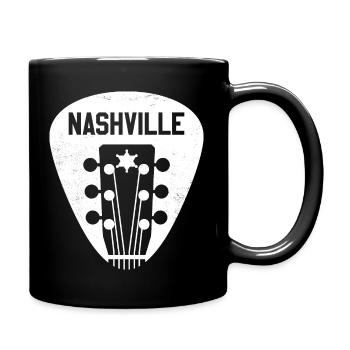 Nashville Tennessee Usa Music City Country Musik V - Tasse einfarbig - Schwarz - Rechts