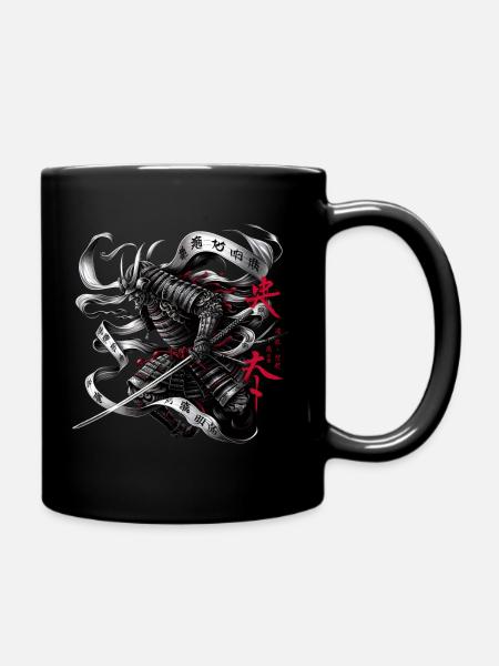 Japanese Ninja Samurai Warrior - Tasse einfarbig - Schwarz