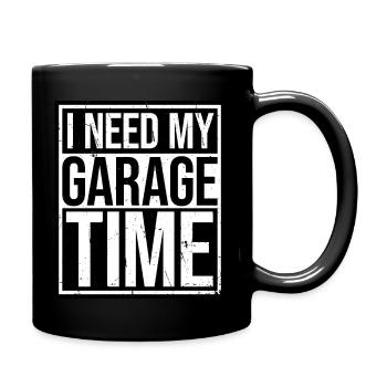 J’ai besoin de mon temps de garage drôle de mécanicien disant - Mug uni - noir - Droite
