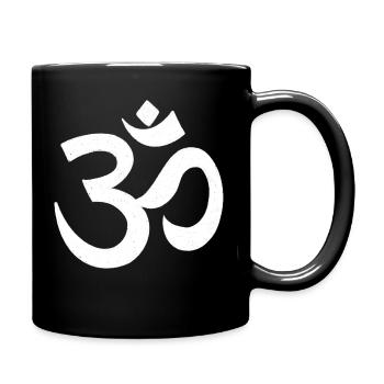 Om Zeichen / Yoga Symbol - Tasse einfarbig - Schwarz - Rechts