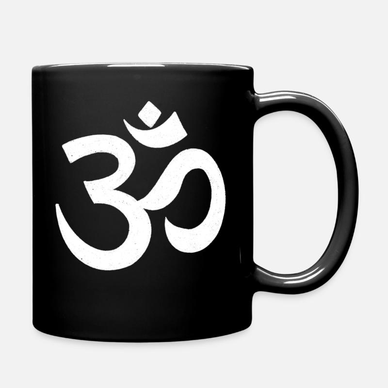 Om Zeichen / Yoga Symbol - Tasse einfarbig - Schwarz