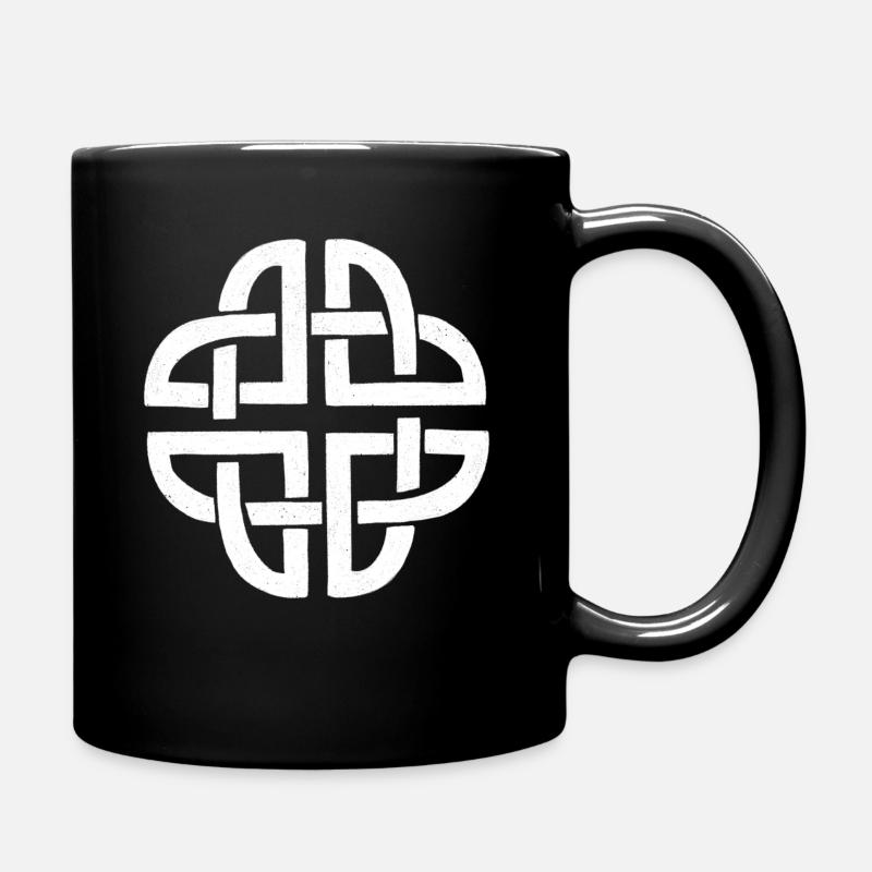Noeud de bouclier celtique / Protection de symbole celtique - Mug uni - noir