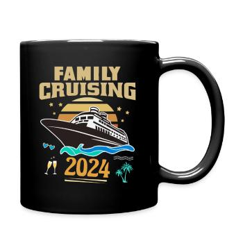Family Cruising 2024 - Full Colour Mug - black - Right